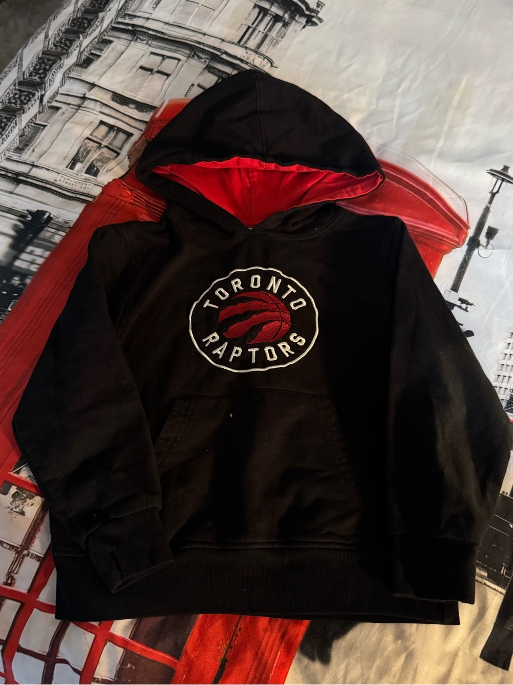 NBA Kids Black & Red Toronto Raptors Hoodie
